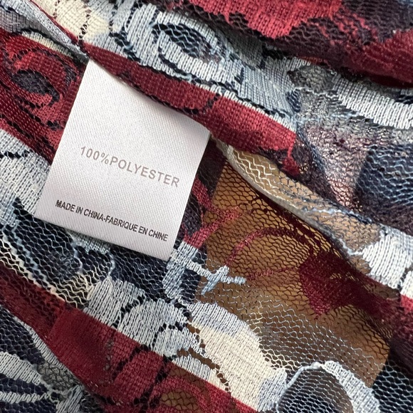 Crazy Train Stars and Stripes Lace cardigan one size - Picture 5 of 8